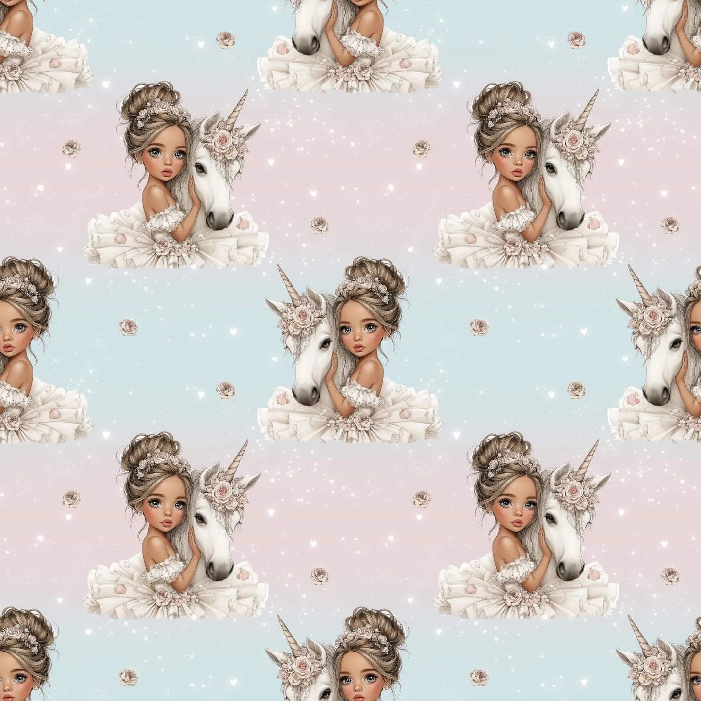 „Baumwollstoff mit Märchenstruktur – Meterware für kreative Nähprojekte“