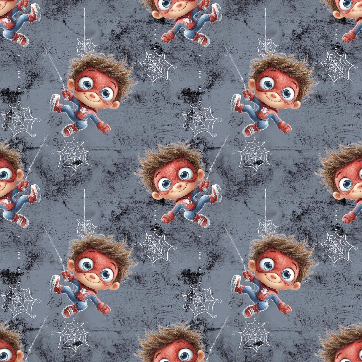 „Baumwollstoff mit Superheldenstruktur – Meterware für kreative Nähprojekte“