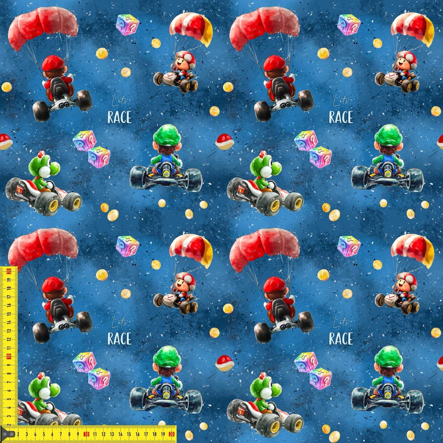 „Baumwollstoff mit Spielstruktur – Meterware für kreative Nähprojekte“