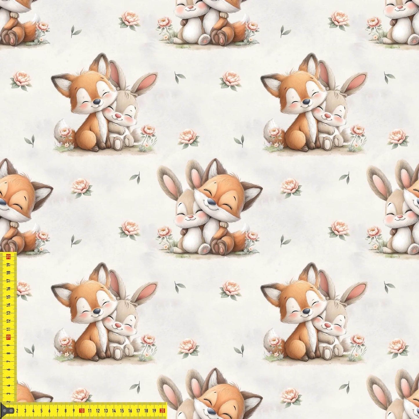 „Baumwollstoff mit Tierstruktur – Meterware für kreative Nähprojekte“