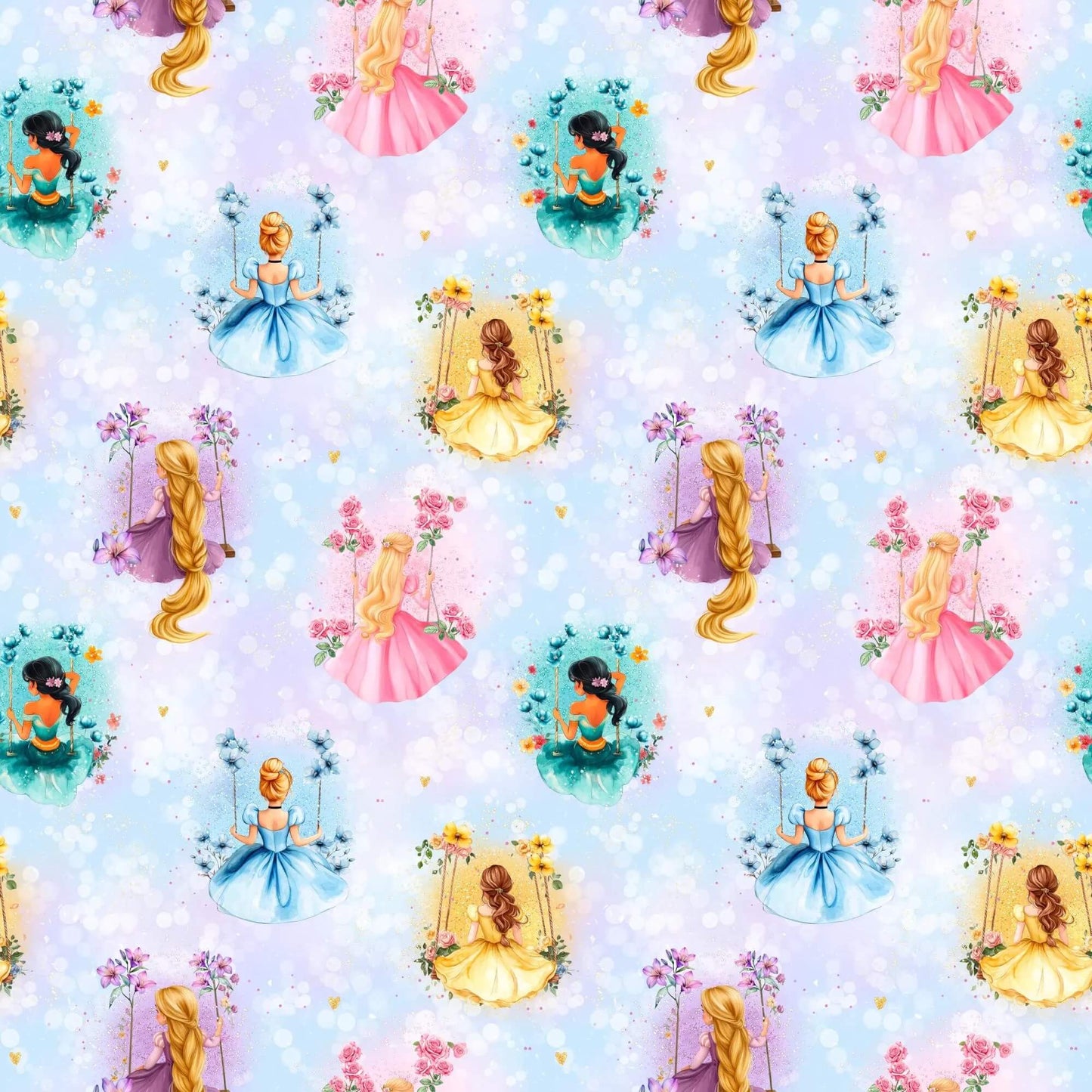 „Baumwollstoff mit Fantasiemotiv – Meterware für kreative Nähideen“