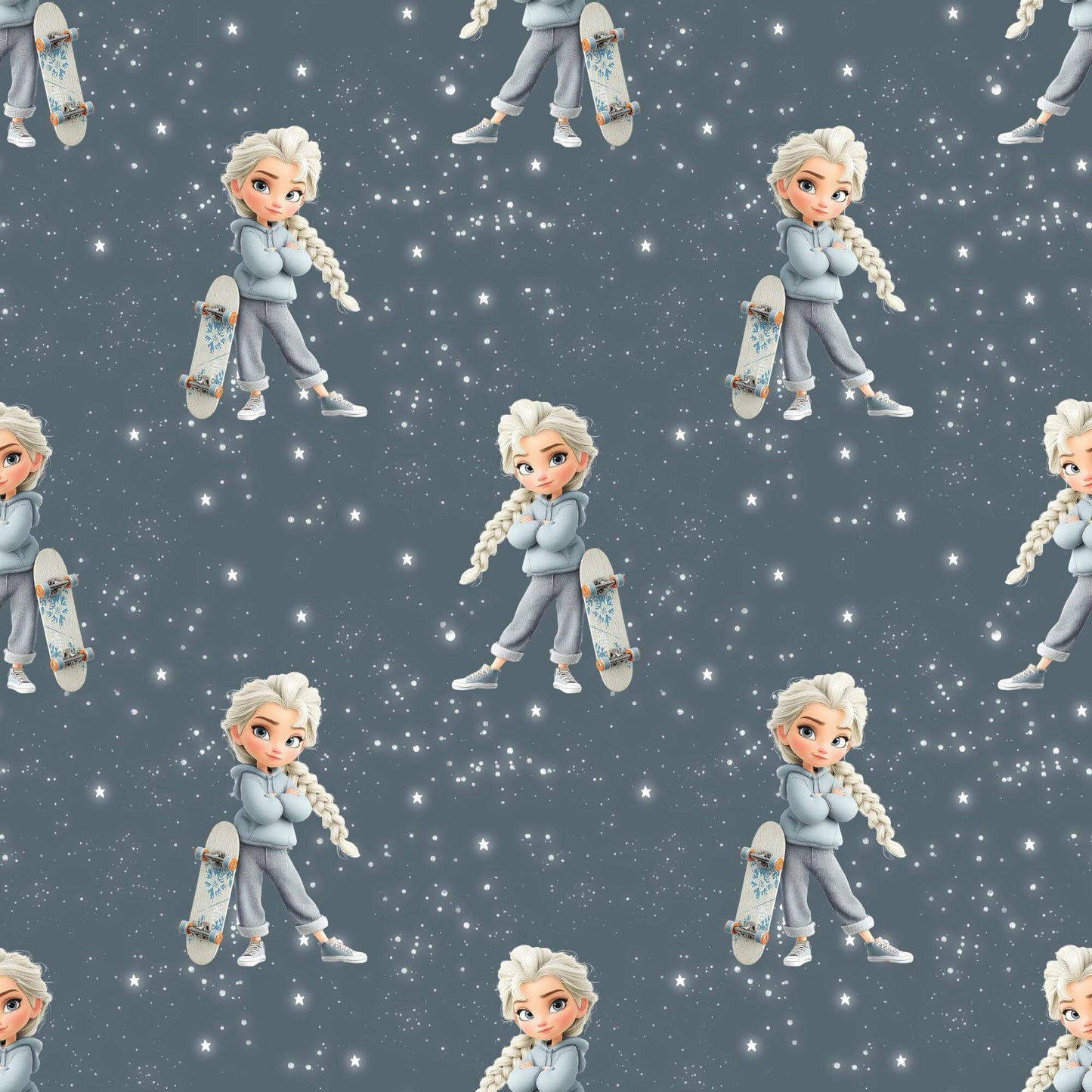 „Baumwollstoff mit Actiondesign – Meterware für kreative Nähideen“