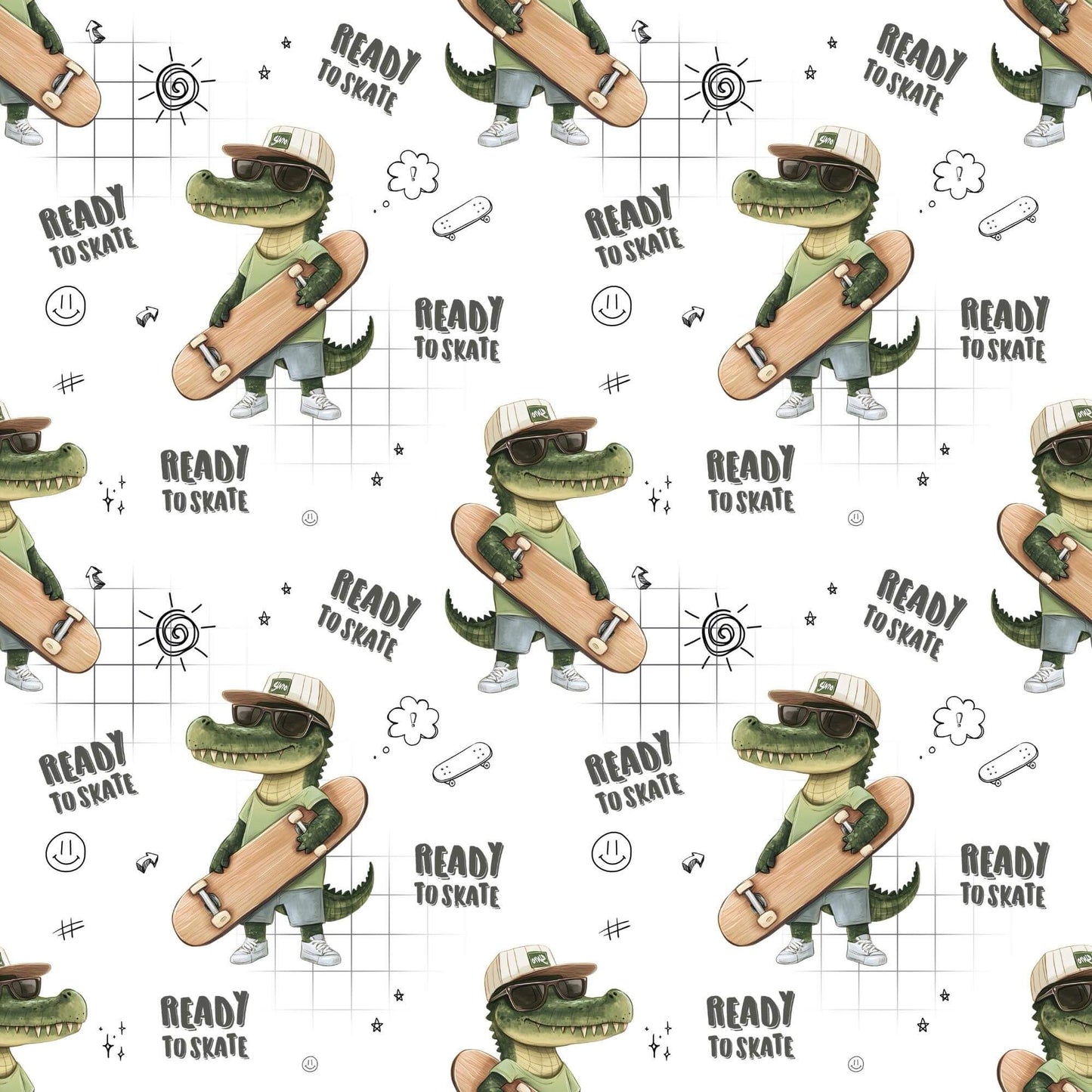 „Baumwollstoff mit Actionmotiv – Meterware für kreative Nähideen“