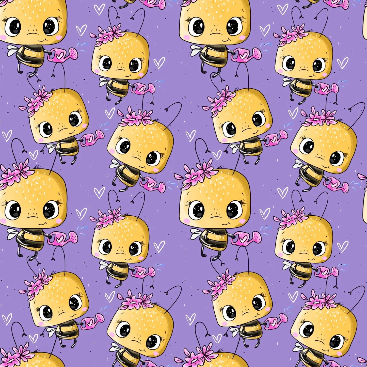 „Baumwollstoff mit Bienchenstruktur – Meterware für kreative Nähprojekte“