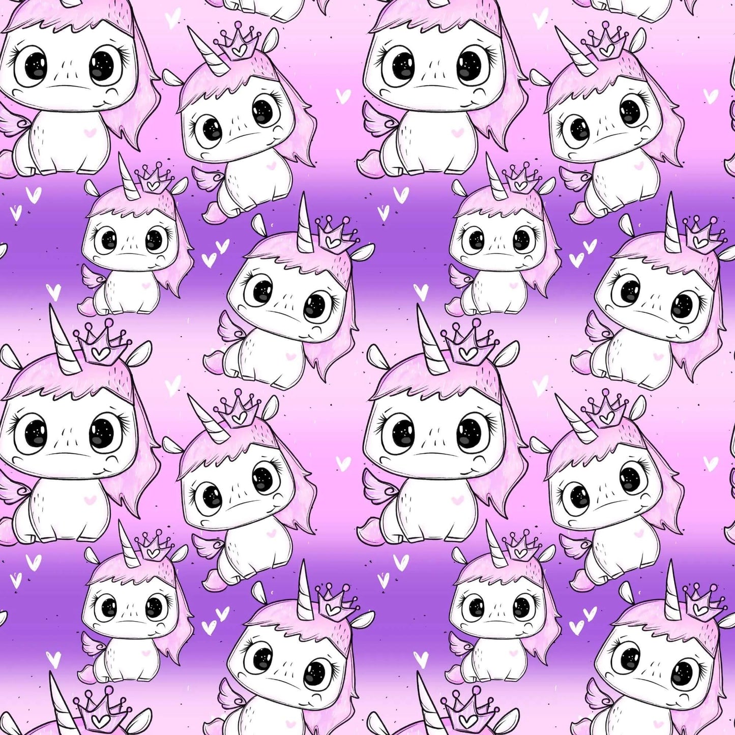 „Baumwollstoff mit Einhornstruktur – Meterware für kreative Nähprojekte“