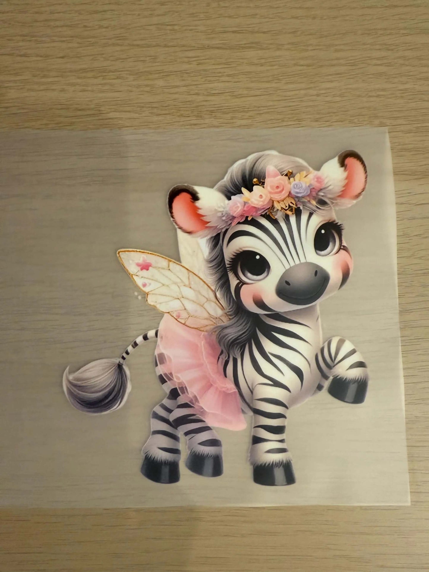 DIY Bügelsticker Ballerina Zebra für Shirts, Beutel & Kinderkleidung