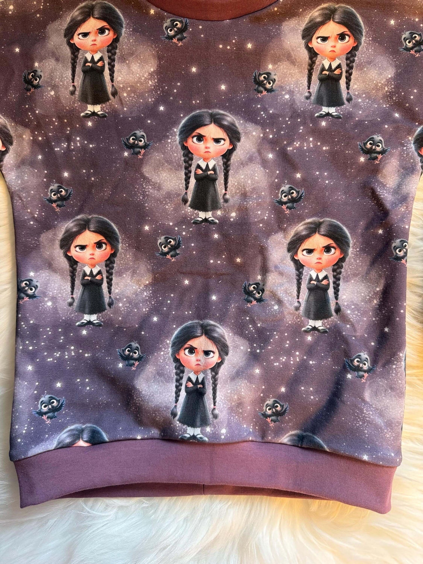 Kinderpullover mit Hals Arm und Saumbündchen