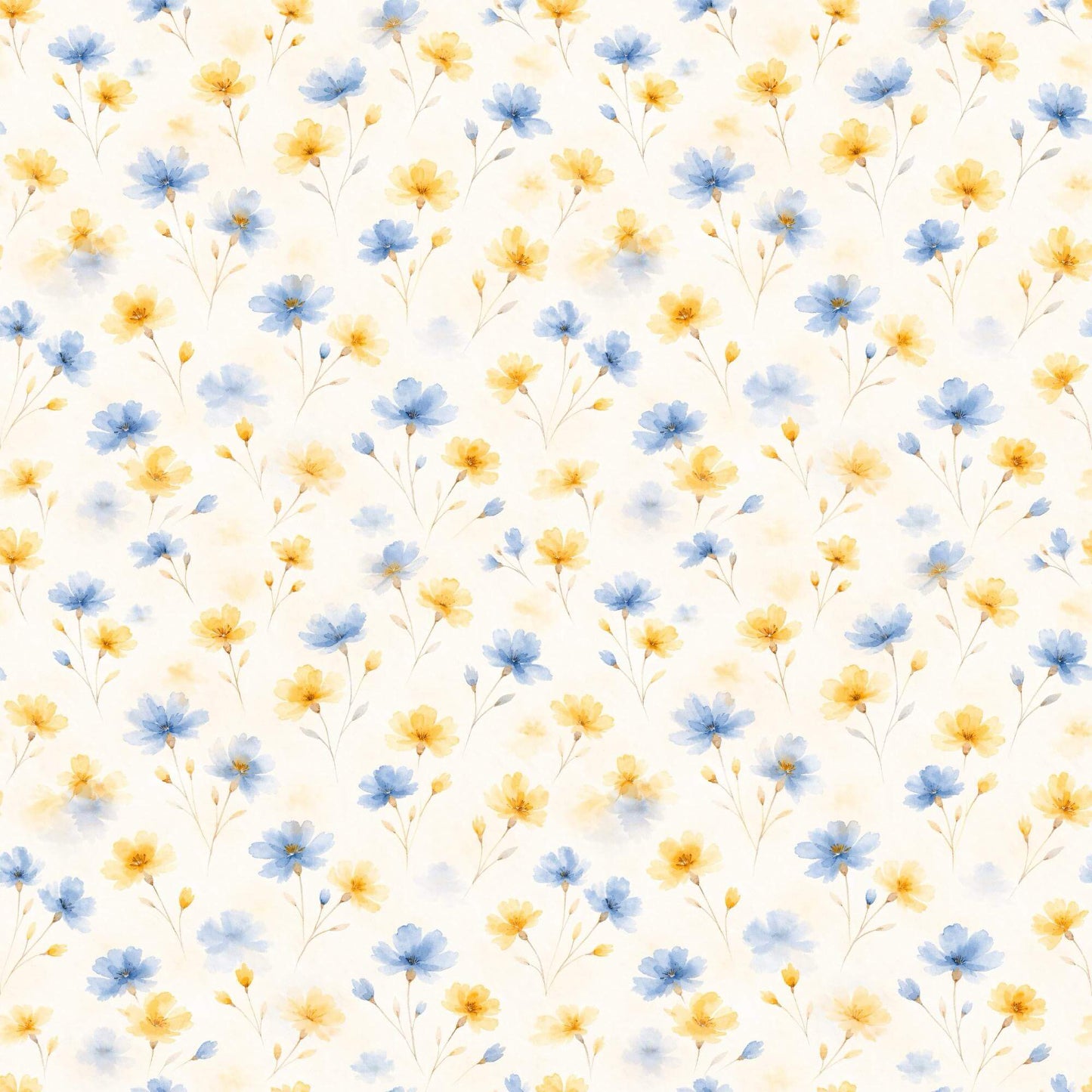 OEKO-TEX Standard 100 Sommerblüten Stoff Meterware mit feinem Blumenmuster