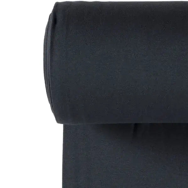 OEKO TEX 100 Bündchen Meterware Nachtblau – 0,5m Stoff für DIY Ideen