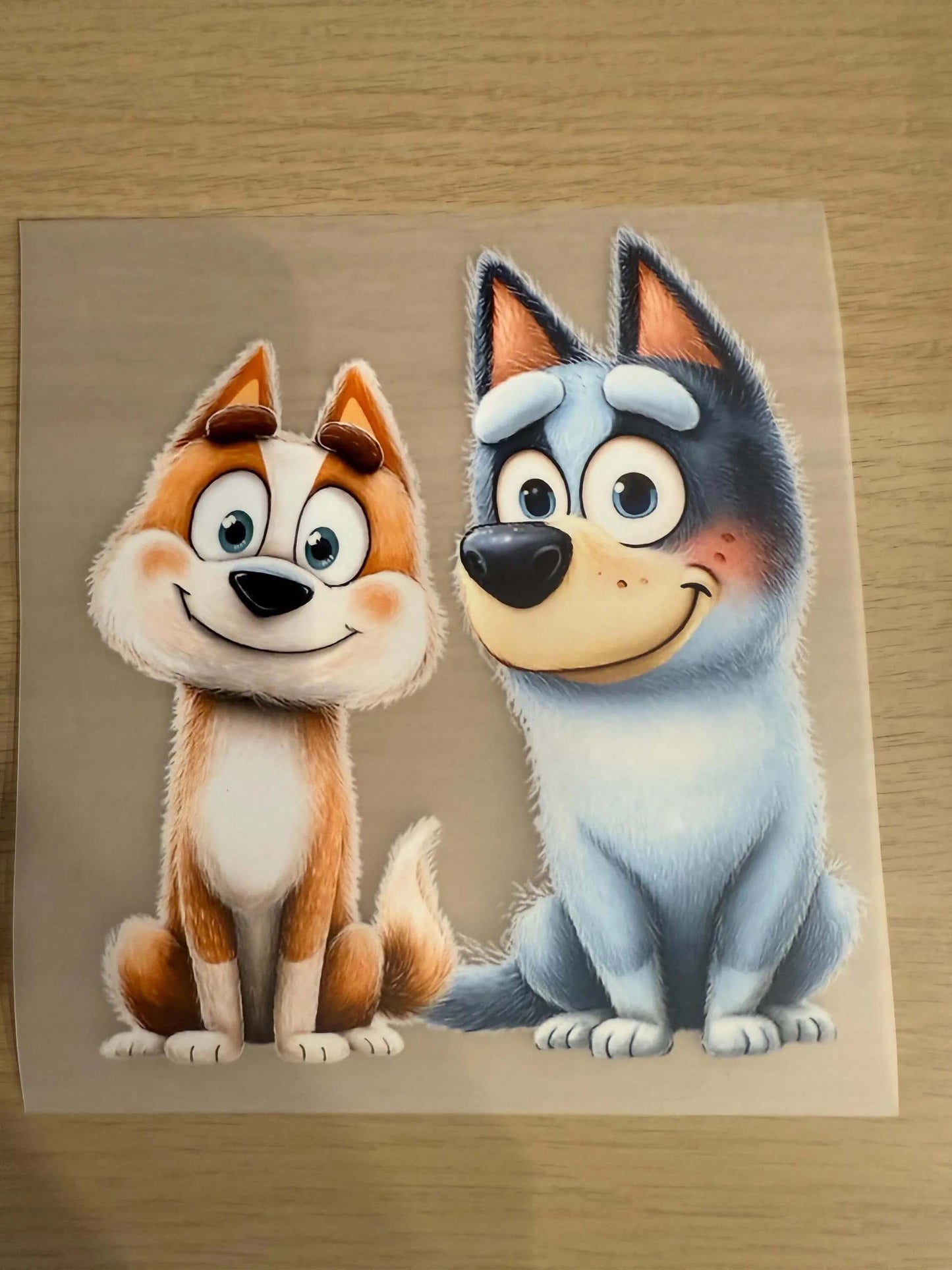 DTF Bügelbild Hunde für Shirt Pullover Kinder Tiermotiv