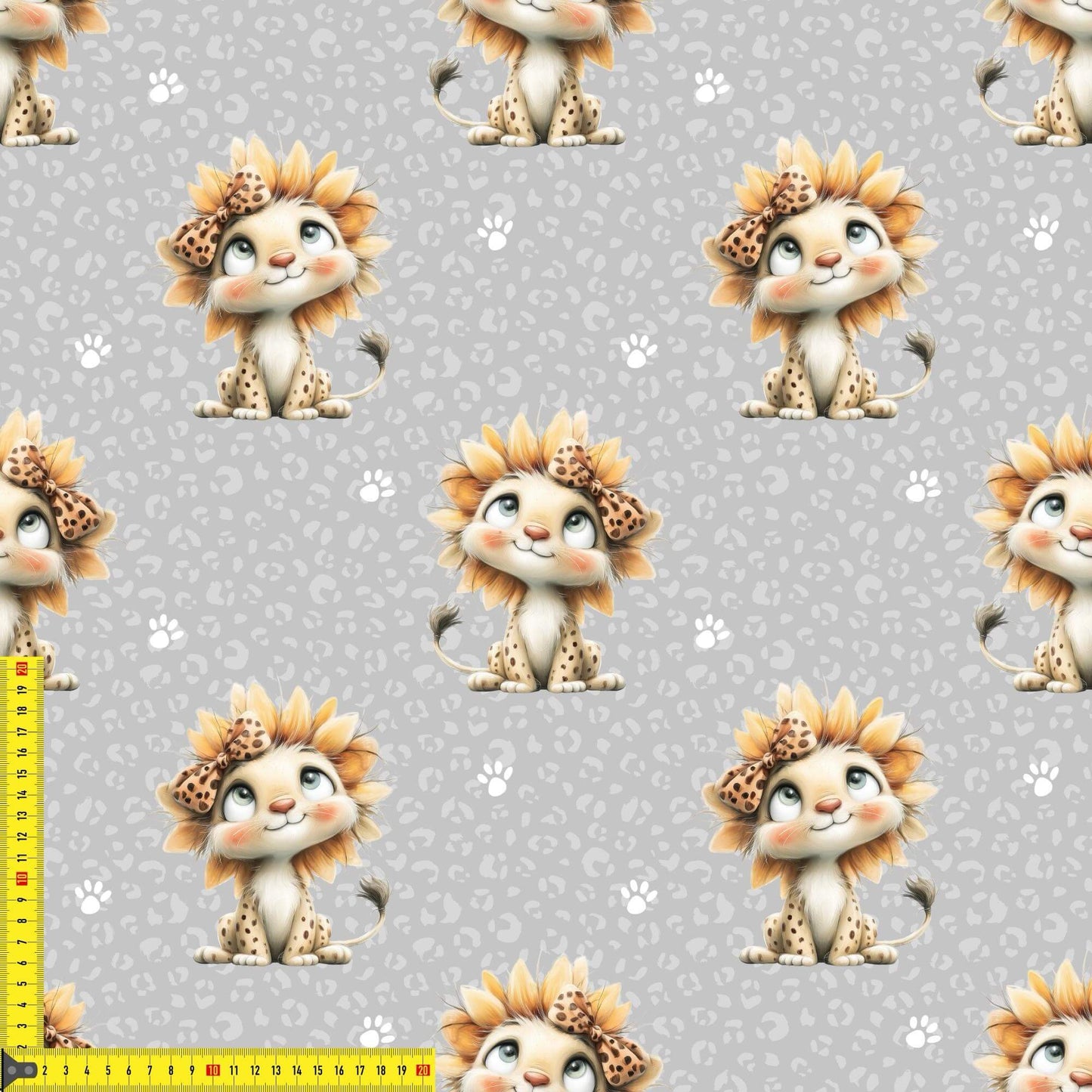 Kinderstoff Leopardmotiv als 0,5m Sofortkauf Lagerware