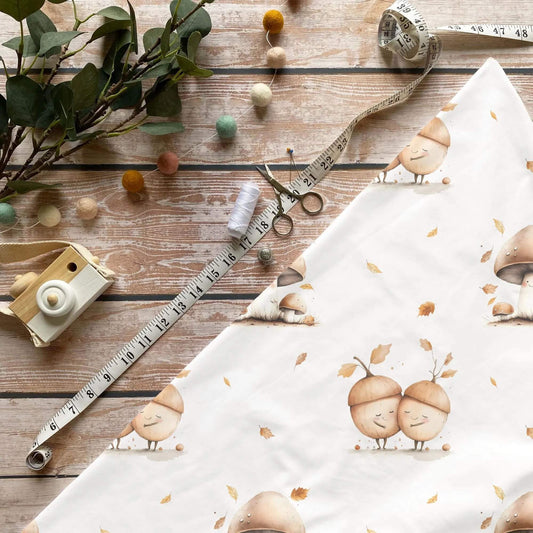 Stoff Meterware Eichelzauber Kinderstoffe Babystoffe