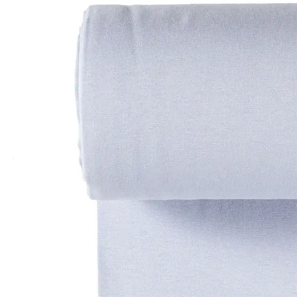 OEKO TEX 100 Bündchen Meterware Babyblau – 0,5m Stoff für DIY Ideen