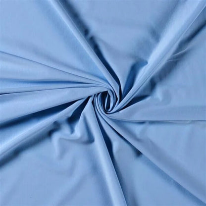Baumwolljersey Eisblau 0,5m Meterware – OEKO TEX 100 für Kleidung