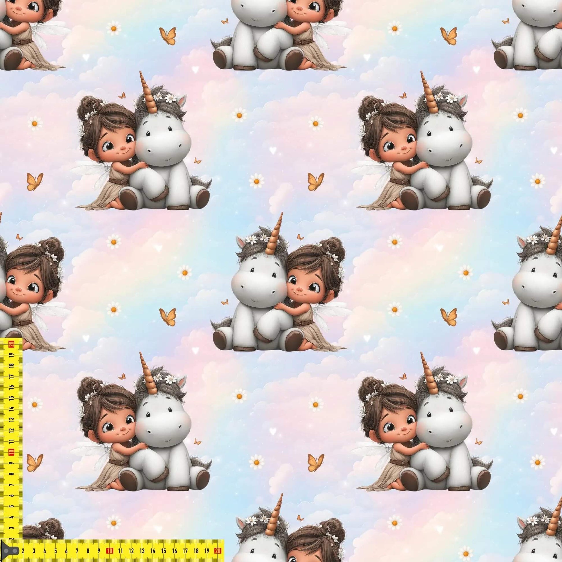OEKO‑TEX 100 Baumwollstoff mit magischen Illustrationen