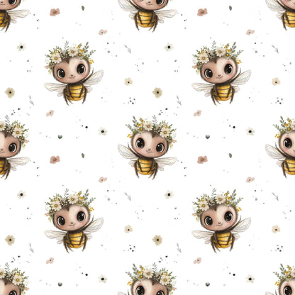 „Baumwollstoff mit Naturmotiv – Meterware für kreative Nähideen“