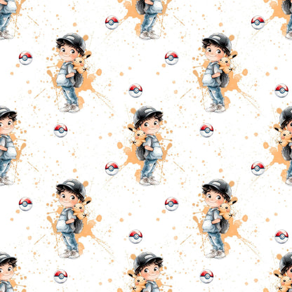 „Baumwollstoff mit Freundschaftsstruktur – Meterware für kreative Nähprojekte“