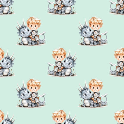 „Baumwollstoff mit Heldenmotiv – Meterware für kreative Nähideen“