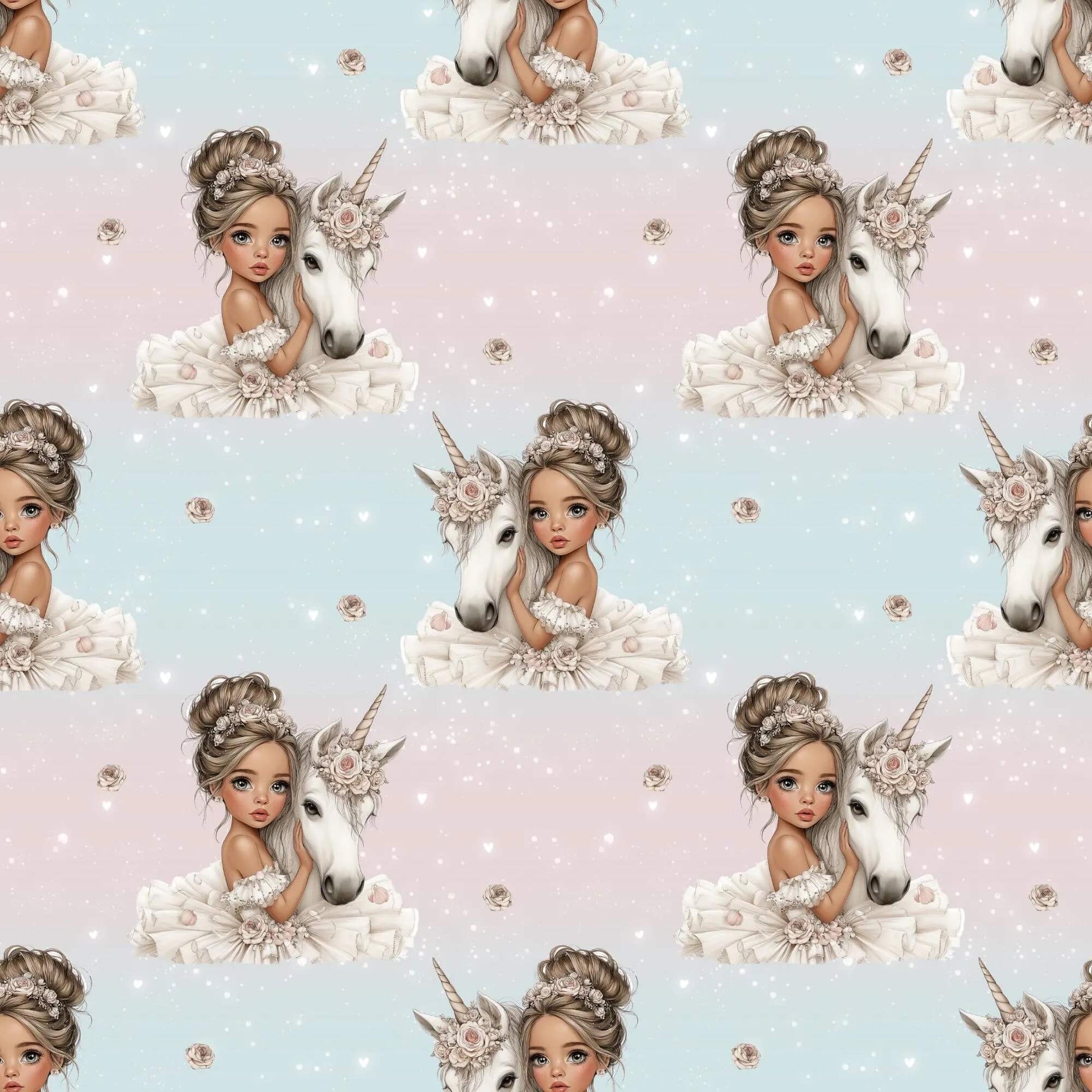 „Baumwollstoff mit Märchenstruktur – Meterware für kreative Nähprojekte“