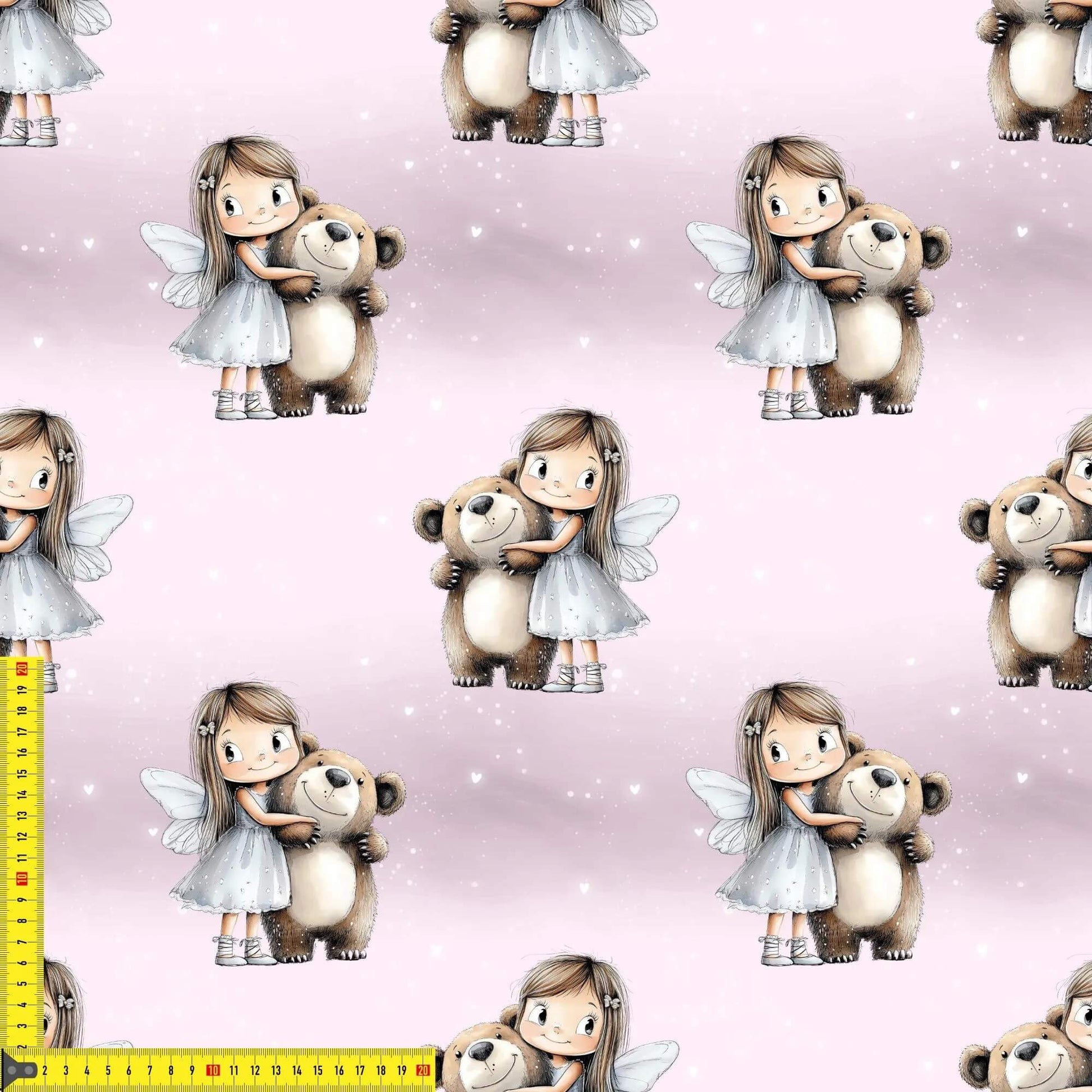 „Baumwollstoff mit Märchenmotiv – Meterware für kreative Nähideen“