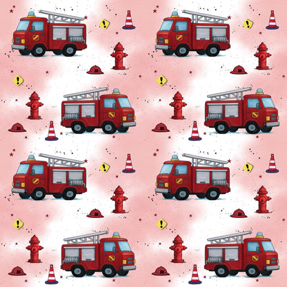 „Baumwollstoff mit Rettungsmotiv – Meterware für kreative Nähideen“