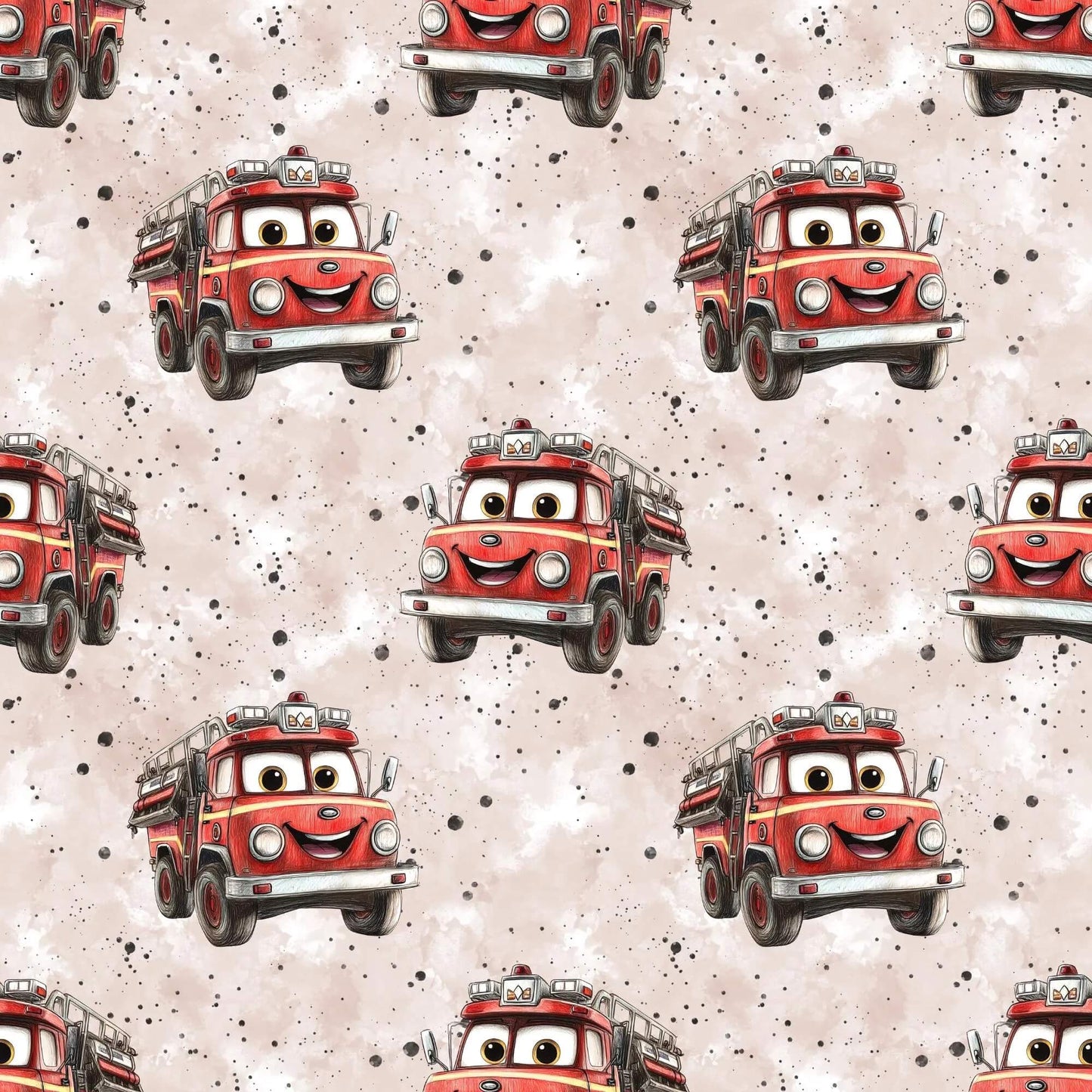 „Baumwollstoff mit Heldenfahrzeug – Meterware für kreative Nähideen“