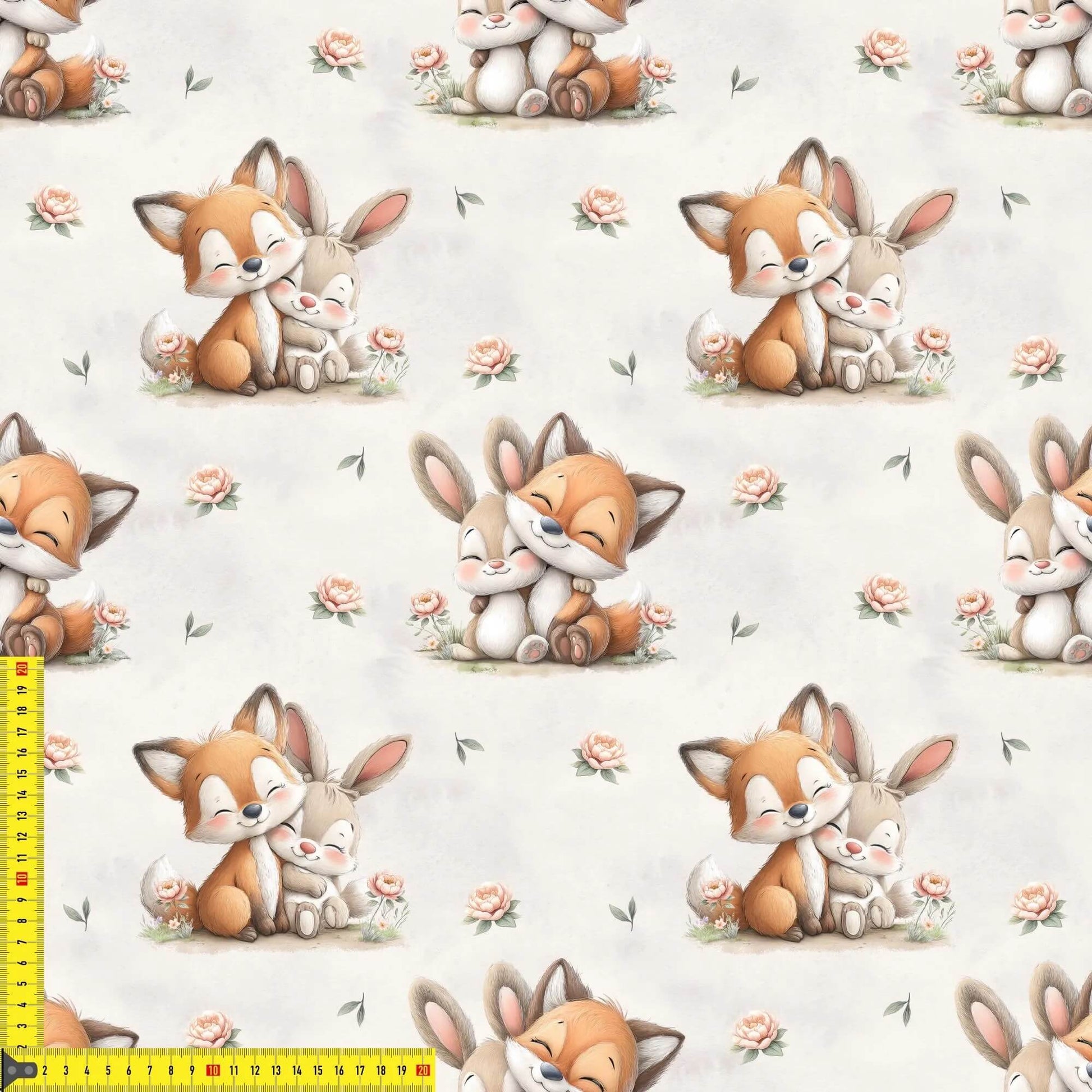 „Baumwollstoff mit Tierstruktur – Meterware für kreative Nähprojekte“