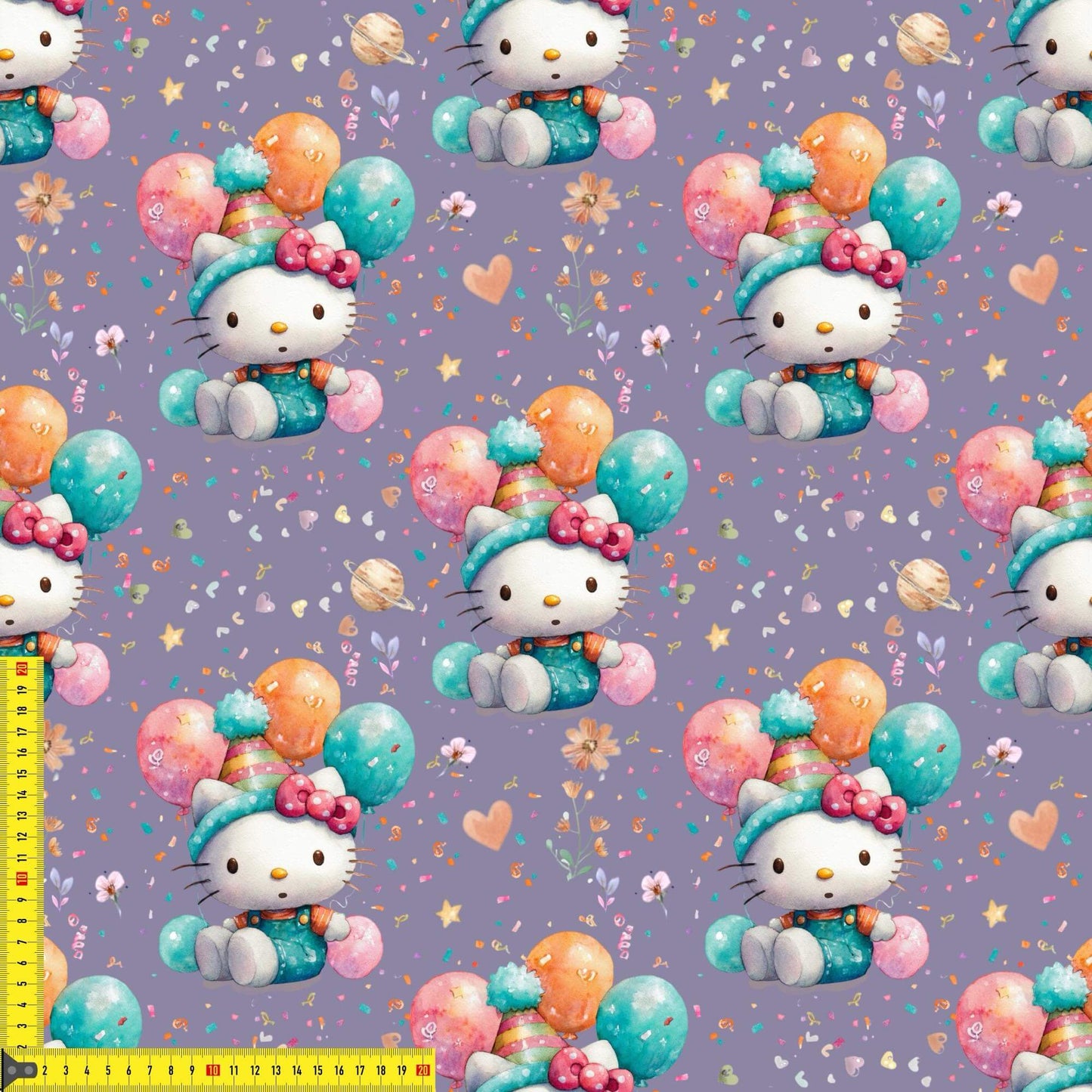 „Baumwollstoff mit Festtagsmotiv – Meterware für kreative Nähideen“