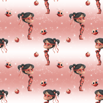 „Baumwollstoff mit Fantasiefigur – Meterware für kreative Nähideen“