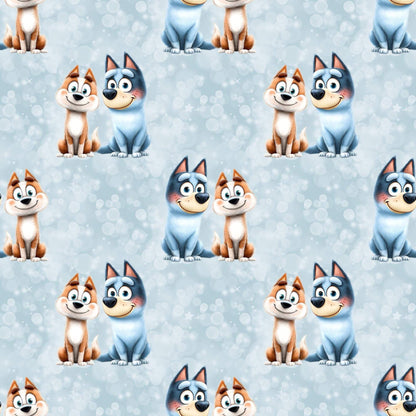 „Baumwollstoff mit Tierfreunde-Motiv – Meterware für kreative Nähideen“