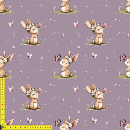 „Baumwollstoff mit Tierstruktur – Meterware für kreative Nähprojekte“