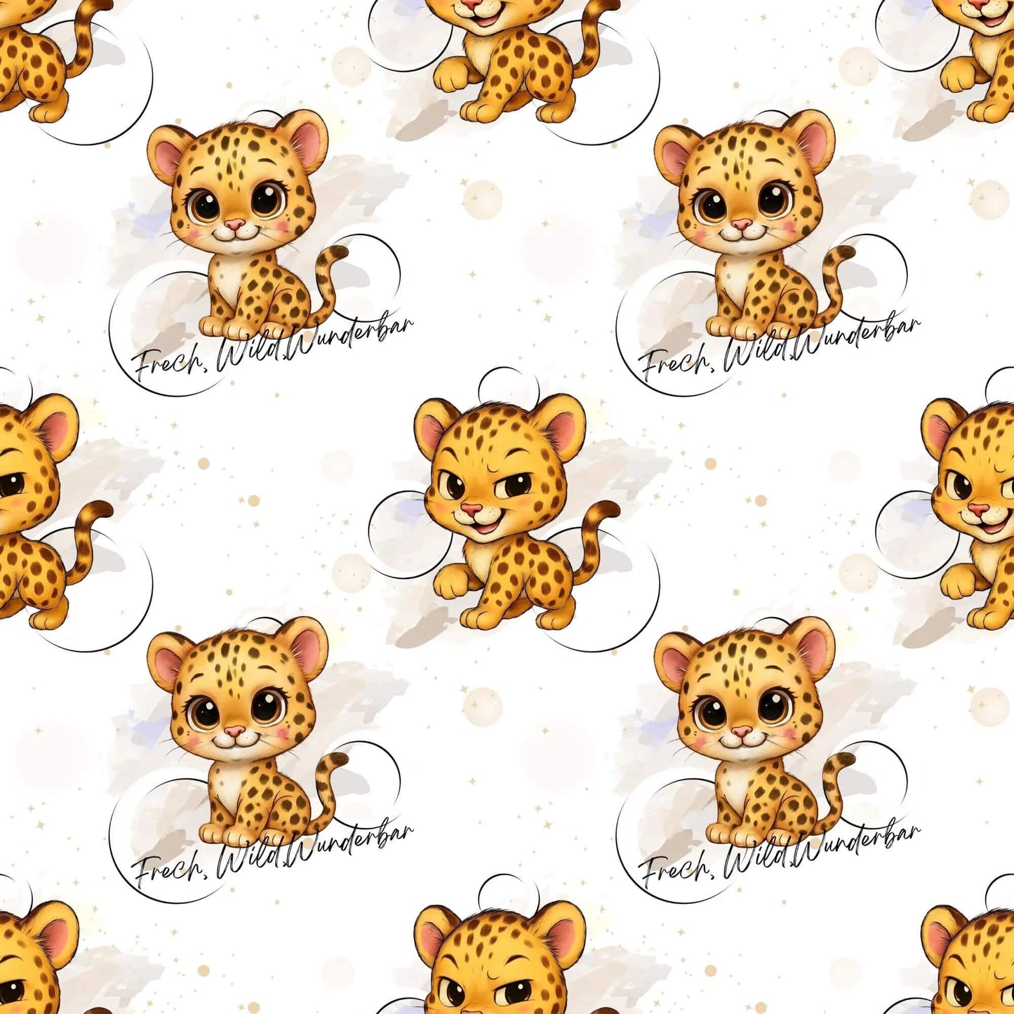 „Baumwollstoff mit Charakterdesign – Meterware für kreative Nähideen“