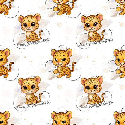 „Baumwollstoff mit Charakterdesign – Meterware für kreative Nähideen“