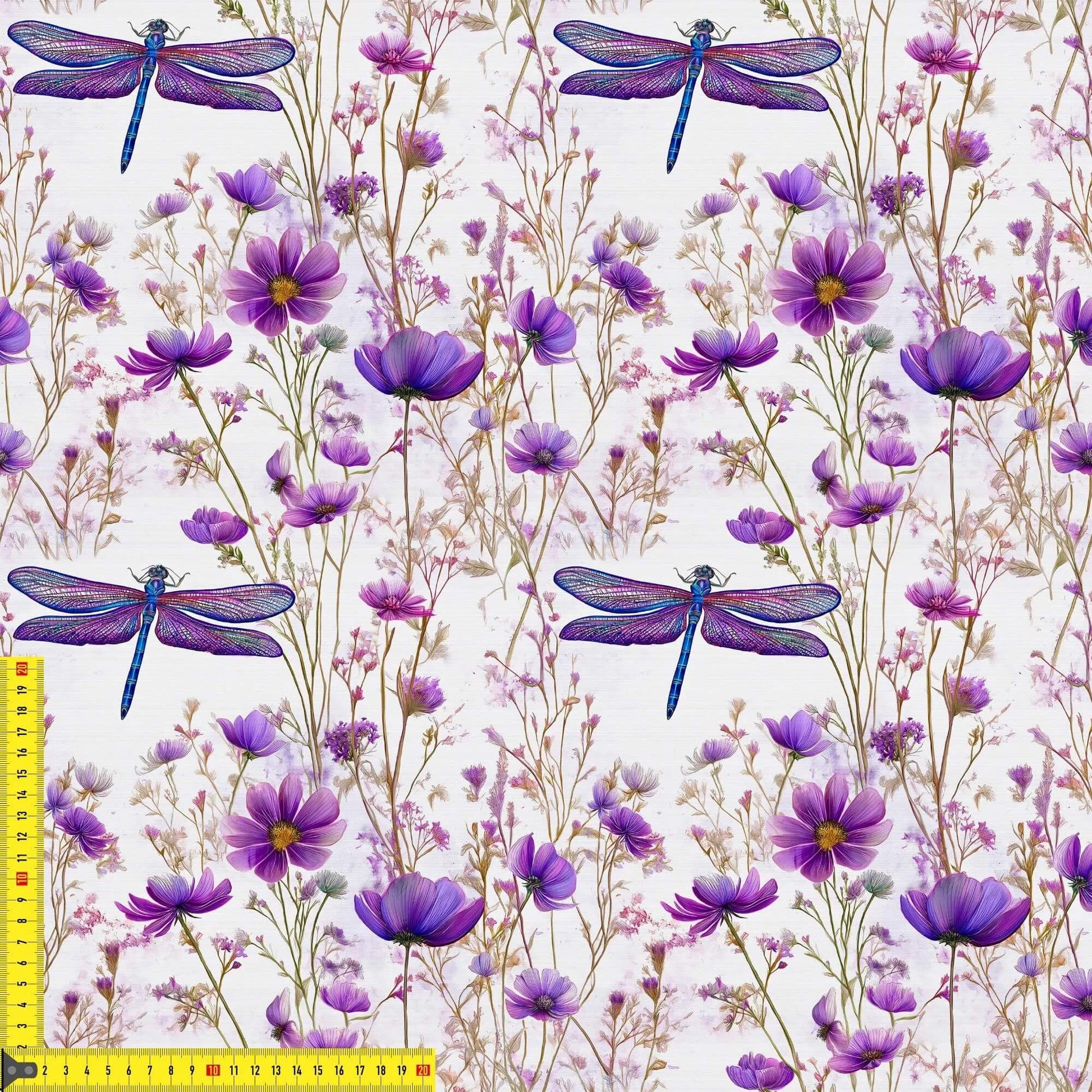 „Baumwollstoff mit Sommermotiv – Meterware für kreative Nähideen“