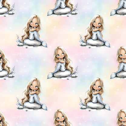 „Baumwollstoff mit Märchendesign – Meterware für kreative Nähideen“