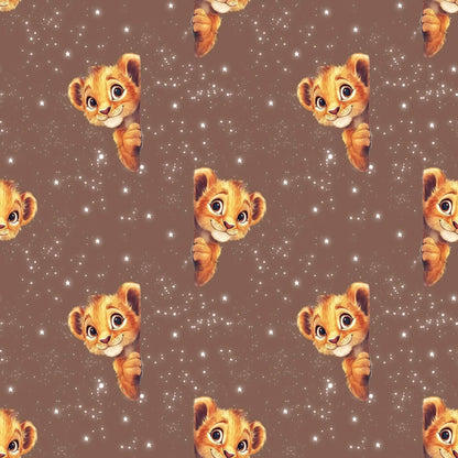 „Baumwollstoff mit Entdeckermotiv – Meterware für kreative Nähideen“