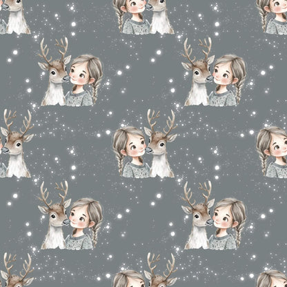 „Baumwollstoff mit Tiermotiv – Meterware für kreative Nähideen“