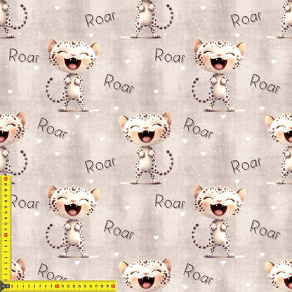 „Baumwollstoff mit Tiermotiv – Meterware für kreative Nähideen“
