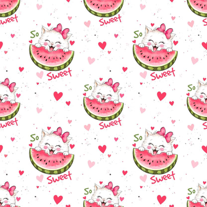 „Baumwollstoff mit Sommermotiv – Meterware für kreative Nähideen“