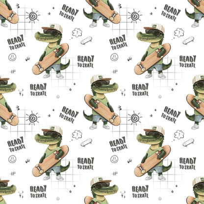 „Baumwollstoff mit Actionmotiv – Meterware für kreative Nähideen“