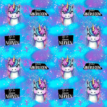 „Baumwollstoff mit Powerdesign – Meterware für kreative Nähideen“