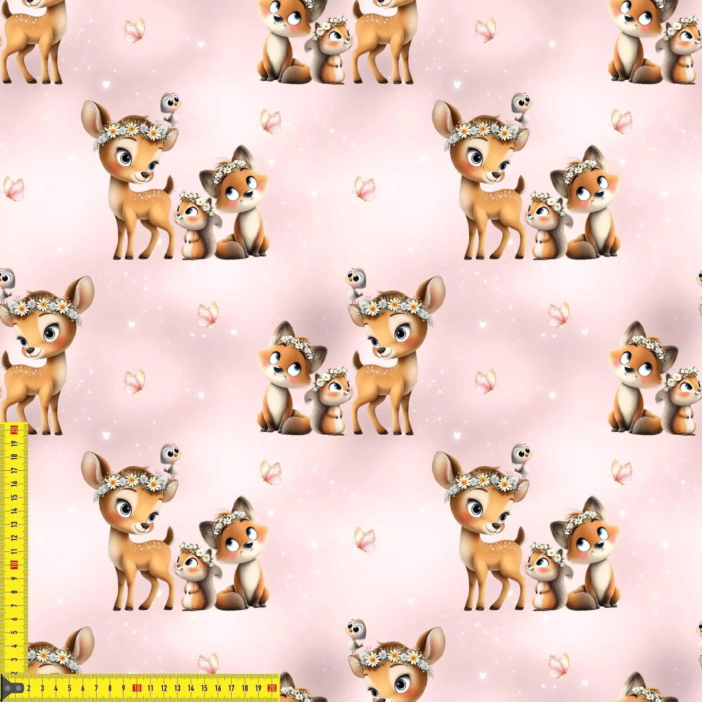 „Baumwollstoff mit Naturdesign – Meterware für kreative Nähideen“