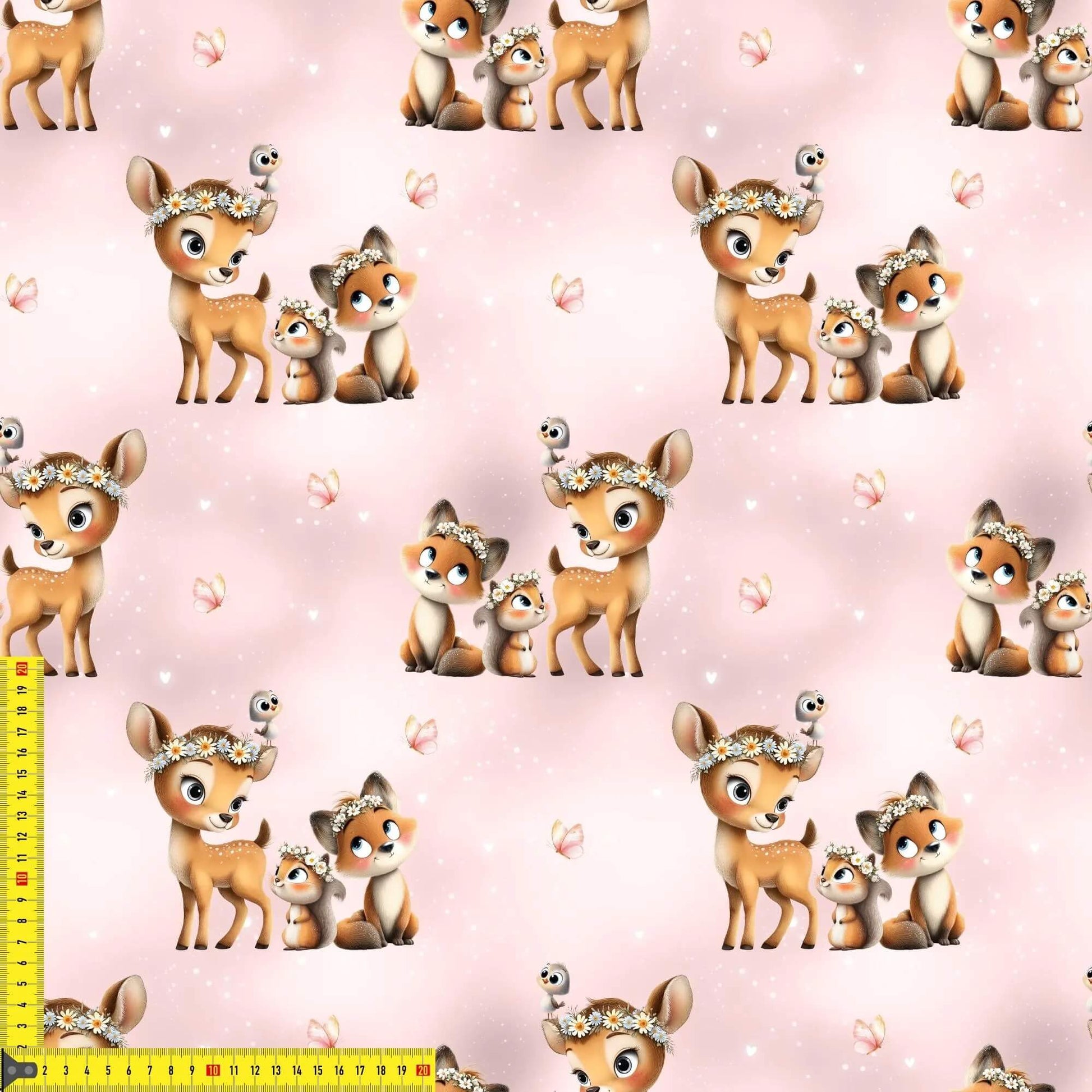 „Baumwollstoff mit Naturdesign – Meterware für kreative Nähideen“