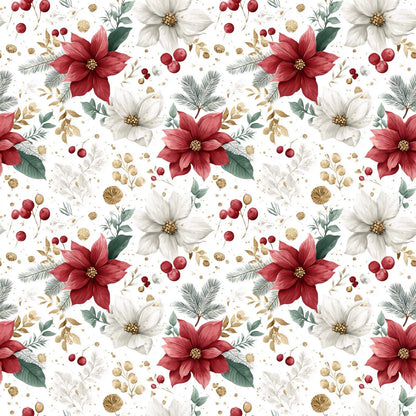 „Baumwollstoff mit Sternen und Beeren – Meterware fuer kreative Nähideen“