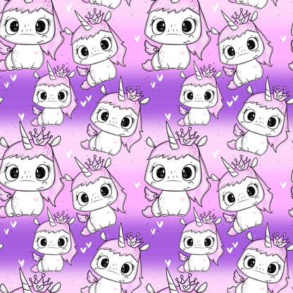 „Baumwollstoff mit Einhornstruktur – Meterware für kreative Nähprojekte“