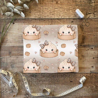 Leo Dumli Stoffballen gefaltet, French Terry und Rib Jersey Meterware für Kindermode zum Nähen