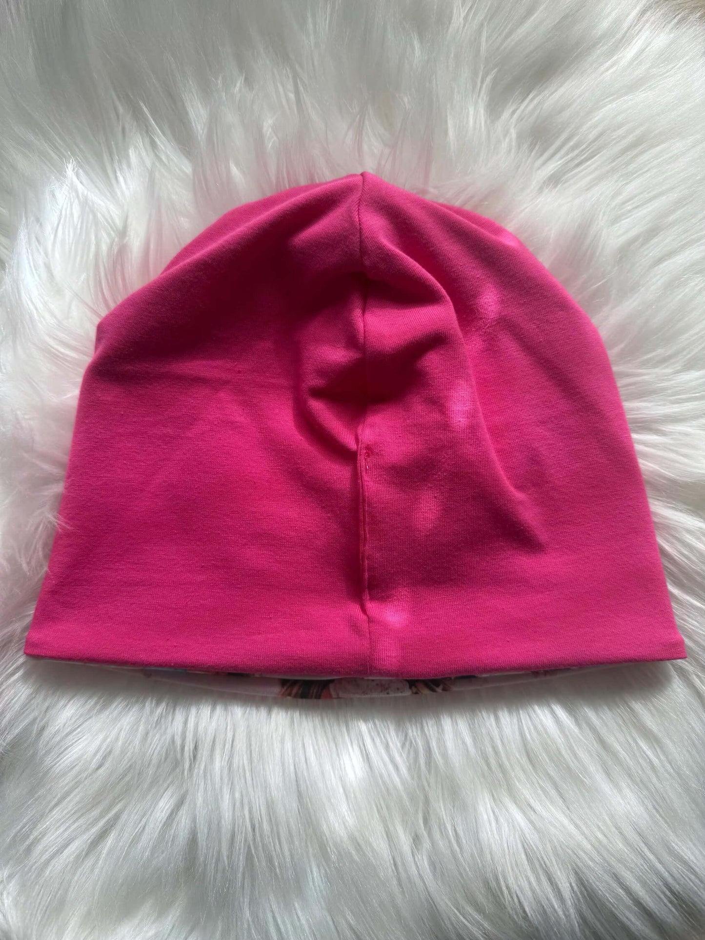 Detailaufnahme des Smoothie Mädchen Stoffmusters
