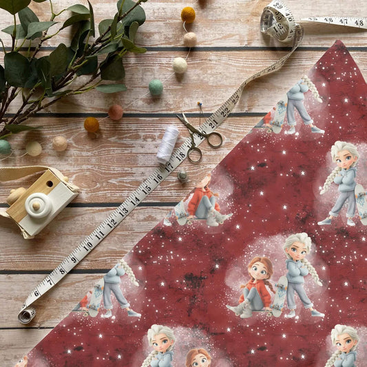 Skater Girls Jersey Stoff Meterware mit OEKO-TEX 100 Zertifikat  