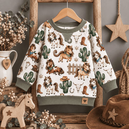 Stoff Meterware Little Wild West Kinderstoffe Nähbeispiel