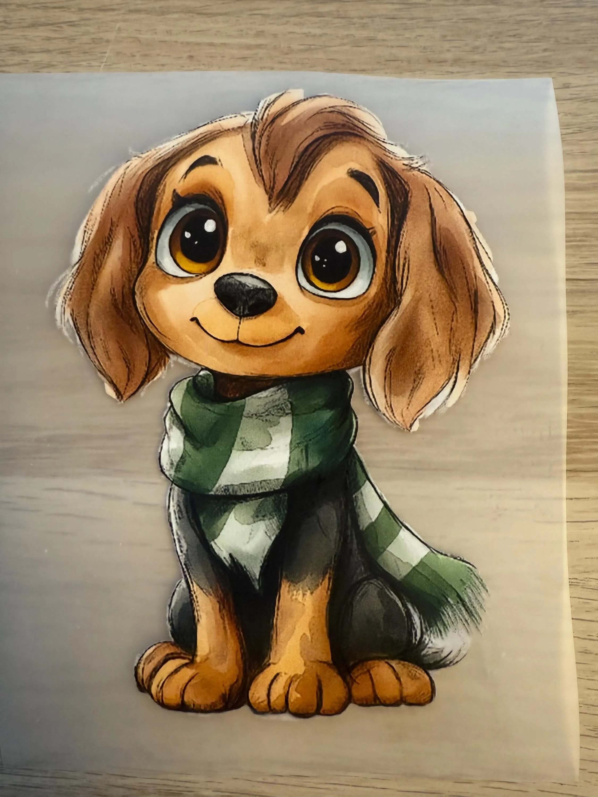 DIY Bügelsticker Zauberer Hund für Shirts, Beutel und Kinderkleidung